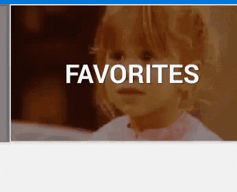 a picture of a little girl with the words favorites written above her