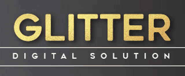a logo for glitter digital solution is shown