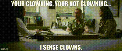 Deadpool Clowning GIF - Deadpool Clowning I Sense Clowns GIFs