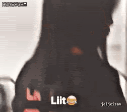 a blurred image of a woman with the words lit written on it