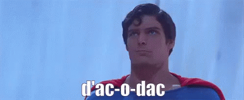D'Ac-o-dac GIF - Superman Dac Dacodac GIFs