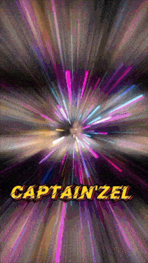 a colorful background with the word captain zel