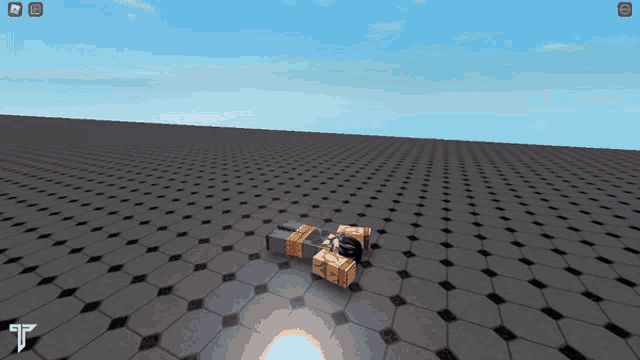 a person laying on their back in a video game with the letters t on the bottom right
