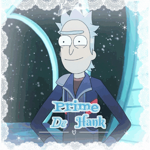 a cartoon character with the name prime de hank written on it