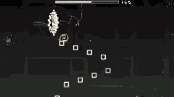 a video game is being played on a cell phone with a percentage of 56 % .