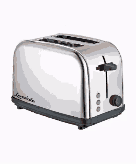 a lonedale toaster with a figurine on top