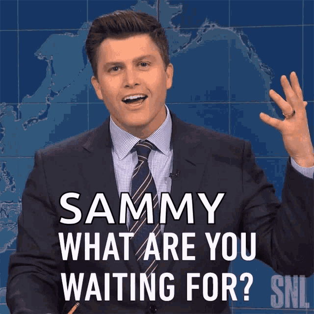 What Are You Waiting For Colin Jost GIF - What Are You Waiting For Colin Jost Saturday Night Live GIFs