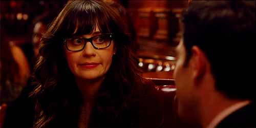 When You Catch Your Friend Looking At You… GIF - Fox Newgirl Zooeydeschanel GIFs