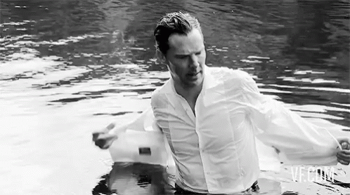 Benedict Cumberbatch Water GIF - Benedict Cumberbatch Water Soaked GIFs
