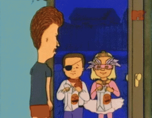 Beavis And Butthead Trick Or Treat GIF