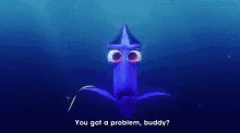 Finding Dory You Got A Problem GIF - Finding Dory You Got A Problem Do Ya GIFs