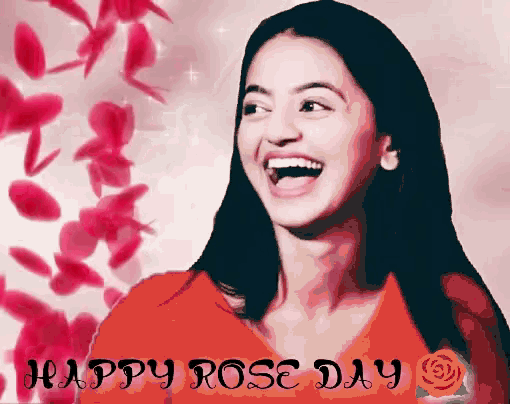 Helly Shah Happy Rose Day GIF - Helly Shah Happy Rose Day Laugh GIFs