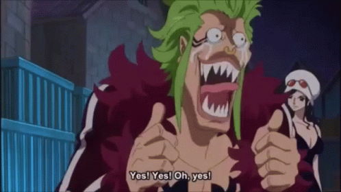 One Piece Bartolomeo GIF - One Piece Bartolomeo Oh Yes GIFs