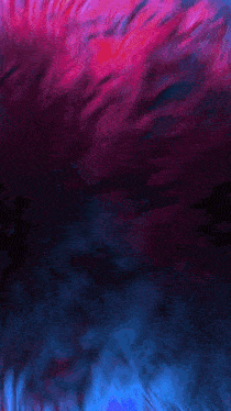 a purple and blue background with a circle of dots in the middle