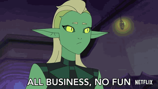 All Business No Fun Double Trouble GIF - All Business No Fun Double Trouble Shera And The Princesses Of Power GIFs