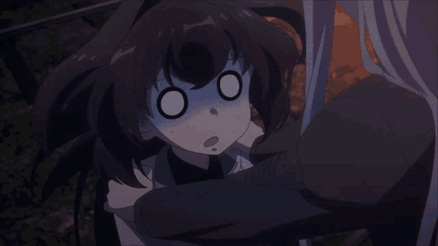 a girl with a shocked look on her face