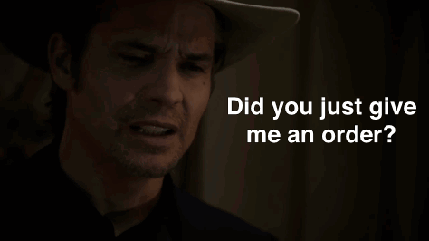 Justified Give Me An Order GIF - Justified Give Me An Order Order GIFs