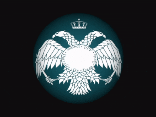 a white eagle with a crown and a circle around it that says ' oasis '