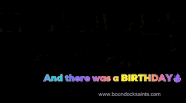 a man kneeling in front of a car with the words and there was a birthday