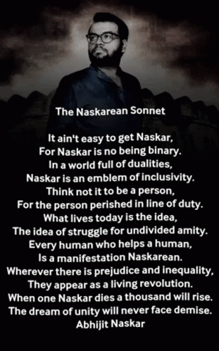 Abhijit Naskar Naskar GIF - Abhijit Naskar Naskar Naskarean Sonnet GIFs
