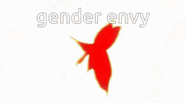 a cartoon of a woman with the words gender envy above her