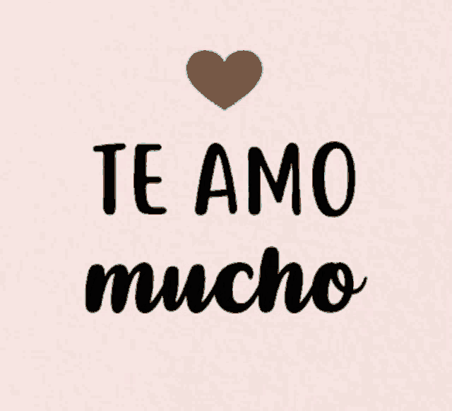 a sign that says te amo manana with an orange heart on it
