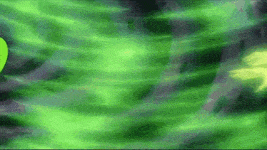 a green and purple background with a heart in the middle