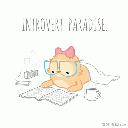 Introvert Paradise GIF - Introvert Paradise Reading GIFs