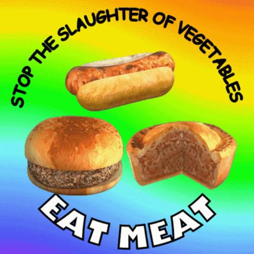 Eat Meat No Vegetables GIF - Eat Meat No Vegetables Vegen Food GIFs