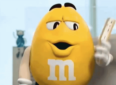 Fan GIF - M And Ms Yellow Candy GIFs