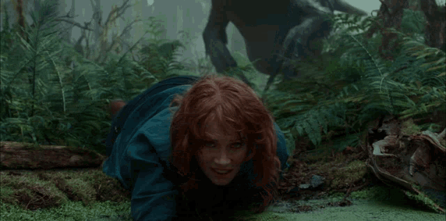 Crawling Claire Dearing GIF - Crawling Claire Dearing Bryce Dallas Howard GIFs