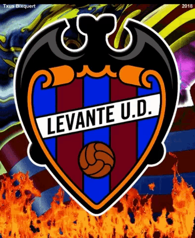 a logo for the levante u.d. soccer team