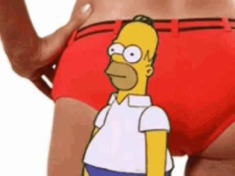 Homer Simpson Disappear GIF - Homer Simpson Disappear Underwear GIFs