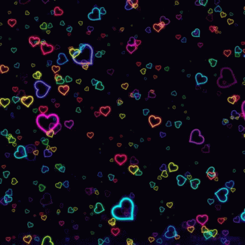 Multiple Colored Hearts Hearts GIF - Multiple Colored Hearts Hearts Beautiful GIFs