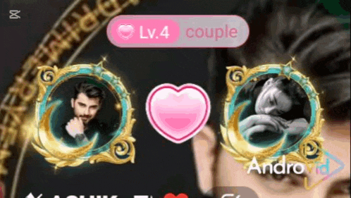 a man and a woman are sitting next to each other in a game with a heart in the middle .