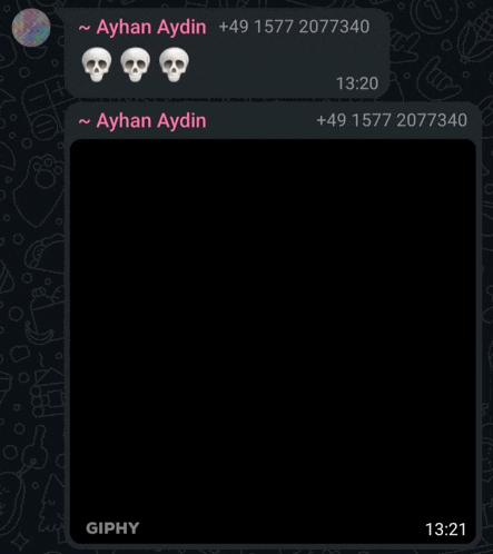 a pixel art of a skull on a black background with ayhan aydin written on the bottom