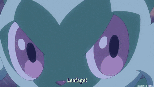 a sentinel king animated image of a pokemon with a green light coming out of its mouth