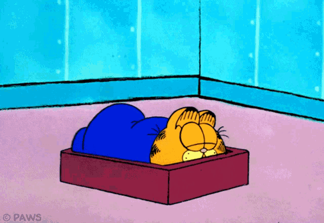 Going Back To Sleep Garfield GIF - Going Back To Sleep Garfield Sleepy GIFs