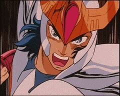 a close up of a cartoon character with a helmet on his head