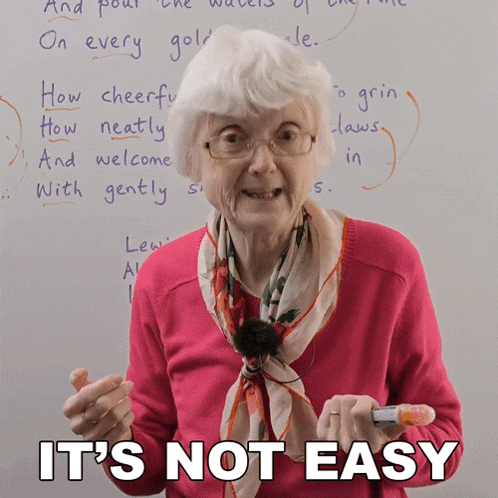It'S Not Easy Gill GIF - It'S Not Easy Gill Engvid GIFs