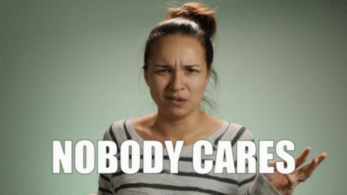 Emily Nodody Cares GIF - Emily Nodody Cares Who Cares GIFs