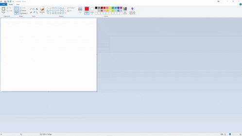 a computer screen shows a drawing of a rabbit with a red bow on its head