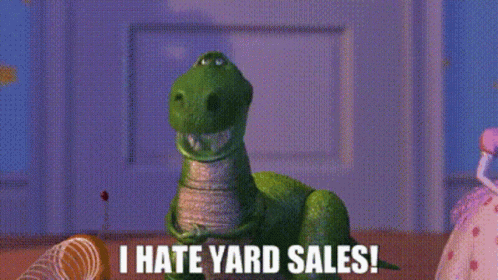 Toy Story Rex GIF - Toy Story Rex I Hate Yard Sales GIFs