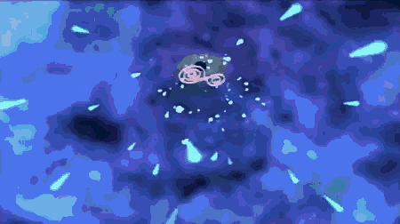 a blue background with a white light coming from the middle
