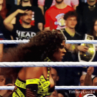 a woman in a boxing ring with tiffanyluv24 written on the bottom right
