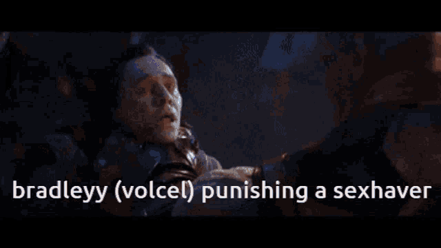 bradleyy ( volcel ) punishing a sexhaver is written on a screen