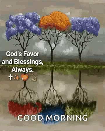 god 's favor and blessings , always , good morning