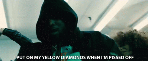 I Put On My Yellow Diamonds When Im Pissed Off Stunt GIF - I Put On My Yellow Diamonds When Im Pissed Off Stunt Flex GIFs