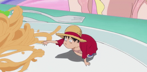 Luffy Eating GIF - Luffy Eating Noodles GIFs