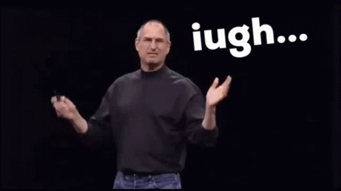 Iugh Iugh Jobs GIF - Iugh Iugh Jobs Steve Jobs GIFs